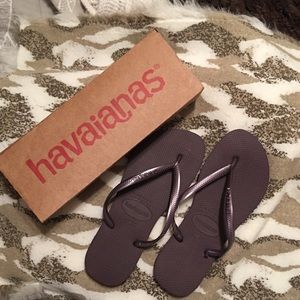 havaianas luna aubergine